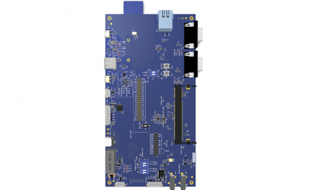 Вид отладочной платы SPUA-SOM-MX8M-DUALX, SPUA-SOM-MX8M-MINI без SOM модуля